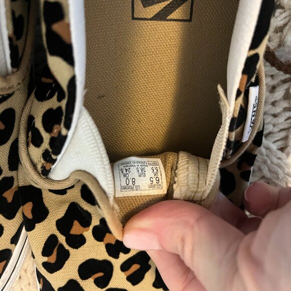 Slip On Leopard Print Vans - Picture 5 of 6